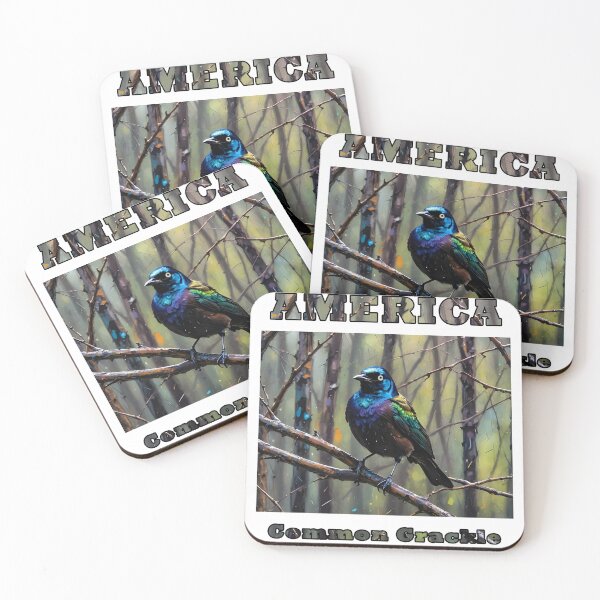 Item preview, Common Grackle - Birds of America Series designed and sold by NudnaGrafika.