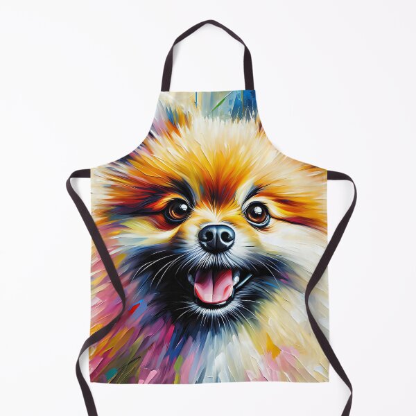 Artikelvorschau, Pomeranian Hund Portrait Acryl Kunstdruck Haustier Portrait Geschenke für Hundeliebhaber entworfen und verkauft von Puppy Puzzles Plus.