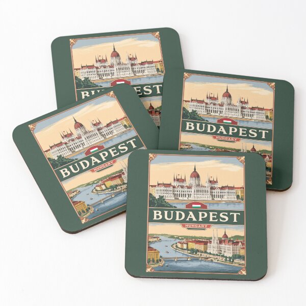 Item preview, A Vintage Travel Illustration of Budapest - Hungary  designed and sold by GoodOldVintage.