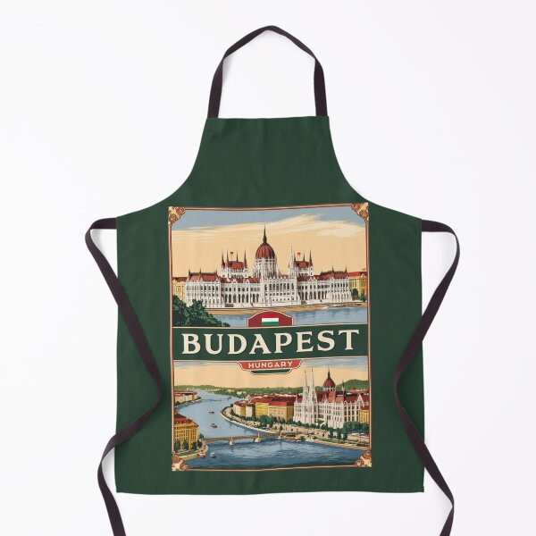 Item preview, A Vintage Travel Illustration of Budapest - Hungary designed and sold by GoodOldVintage.