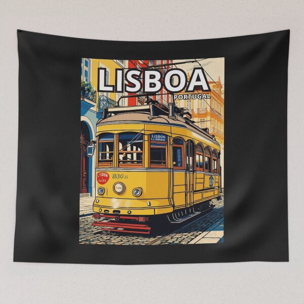Item preview, A Vintage Travel Illustration of Lisboa - Portugal  designed and sold by GoodOldVintage.