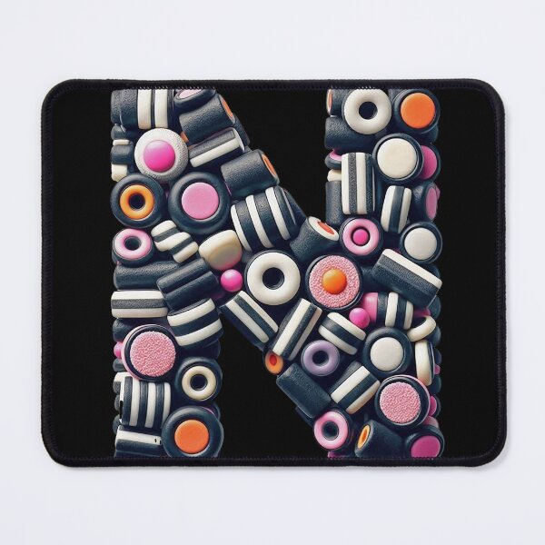 Item preview, LICORICE LETTER N designed and sold by ART-TYPE.