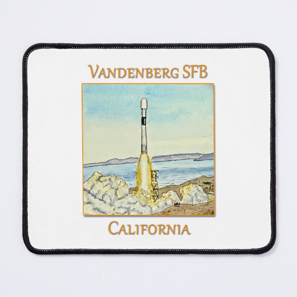 Item preview, SpaceX Rocket Launch in Vandenberg SFBia designed and sold by welshdesigns.
