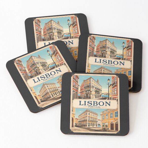 Item preview, A Vintage Travel Illustration of Lisbon - Portugal  designed and sold by GoodOldVintage.