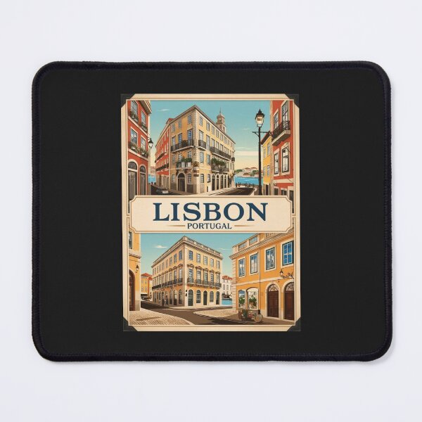 Item preview, A Vintage Travel Illustration of Lisbon - Portugal  designed and sold by GoodOldVintage.
