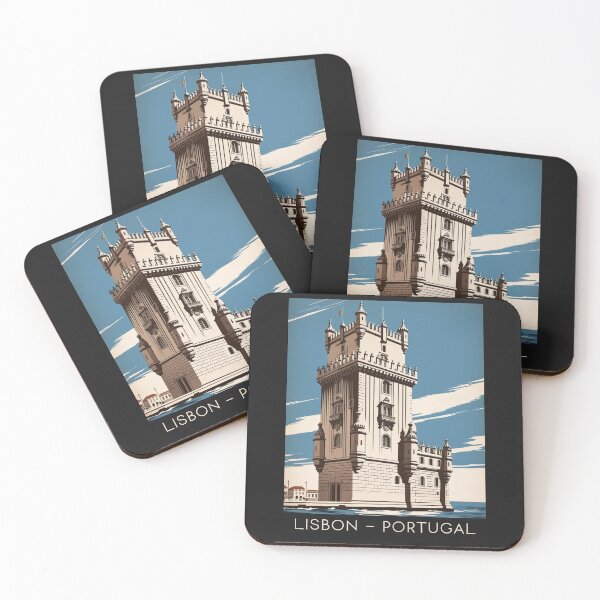 Item preview, A Vintage Travel Illustration of Lisbon - Portugal  designed and sold by GoodOldVintage.