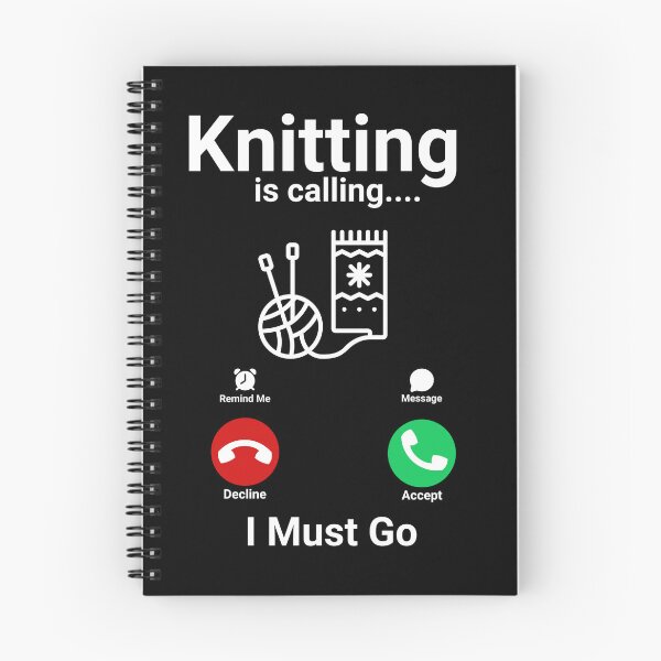 Item preview, Knitting Addicts, Gift for Knitters and Yarn Lovers Calling designed and sold by GetKnitPun.