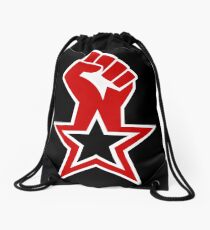 Raised Fist Roter Stern sozialistischen Design Turnbeutel