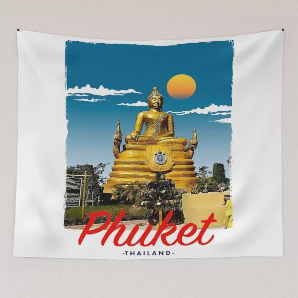 Item preview, PHUKET Thailand Vintage Travel and Tourism Advertising Print designed and sold by posterbobs.
