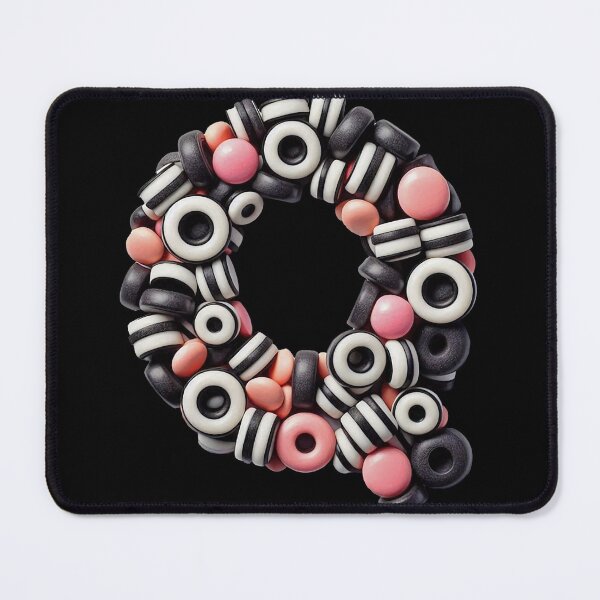Item preview, LICORICE LETTER Q designed and sold by ART-TYPE.