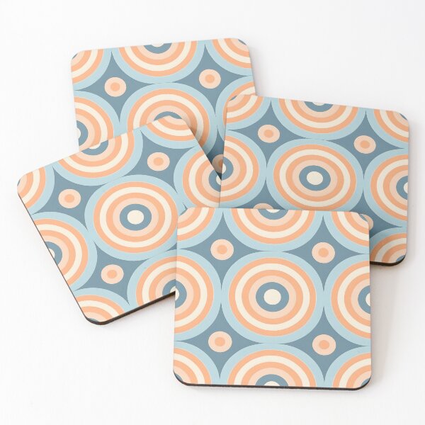 Item preview, Mid Century Modern  Geometric  Circles , blue, pink, yellow , blue, pink, yellow designed and sold by Prints and Lifestyle.
