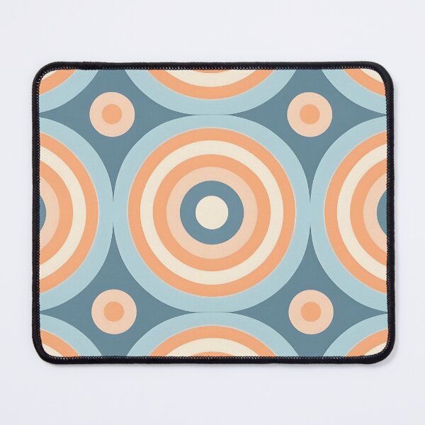 Item preview, Mid Century Modern  Geometric  Circles , blue, pink, yellow , blue, pink, yellow designed and sold by Prints and Lifestyle.