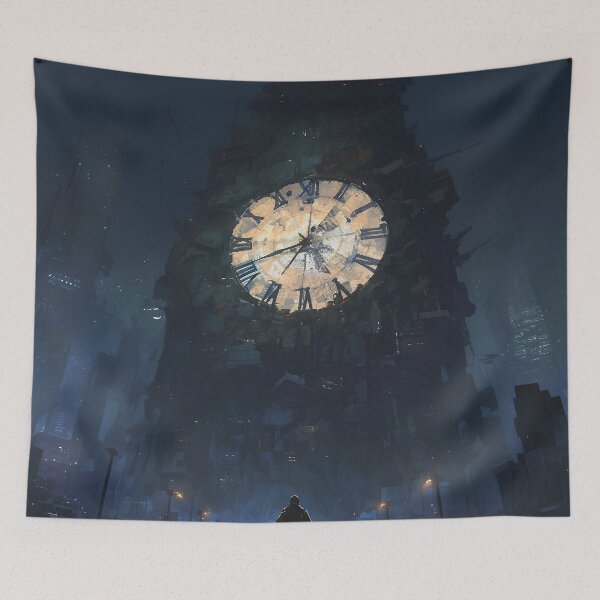 Item preview,  Creepy Clocktower designed and sold by Nowshin Tasnim.