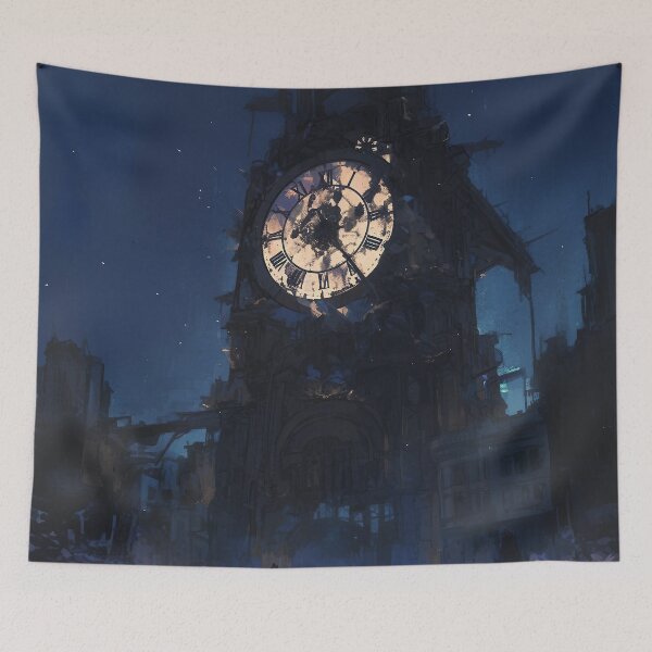 Item preview, Creepy Clocktower designed and sold by Nowshin Tasnim.