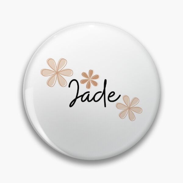 Item preview, "Jade" name with beige flowers designed and sold by Rocky Designs.