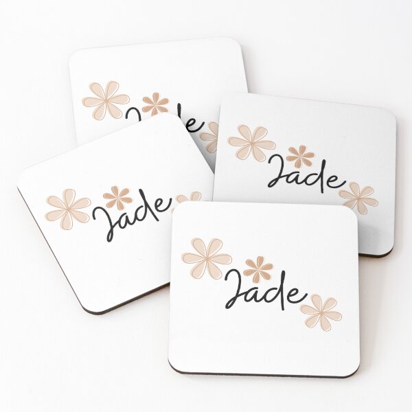 Item preview, "Jade" name with beige flowers designed and sold by Rocky Designs.