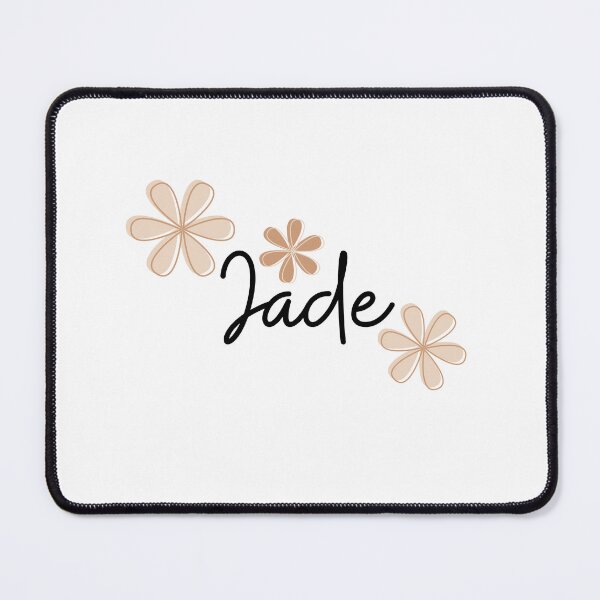 Item preview, "Jade" name with beige flowers designed and sold by Rocky Designs.