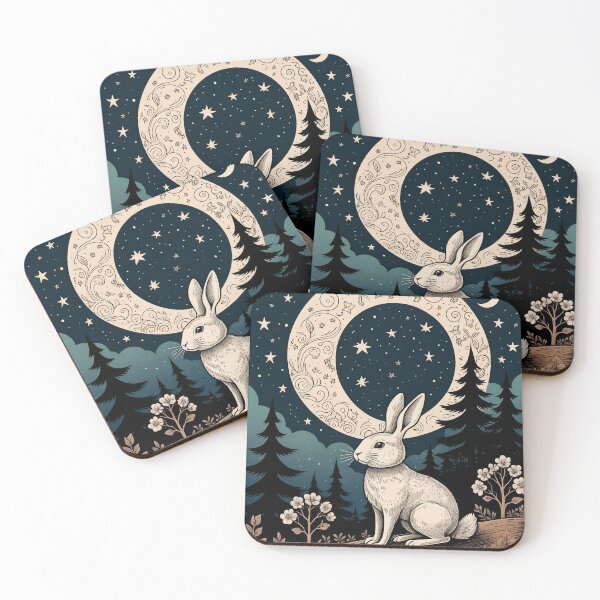 Item preview, Kawaii Rabit Whimsical Wild Life Abstract Vintage Zentangle Art designed and sold by Witty Shirts.