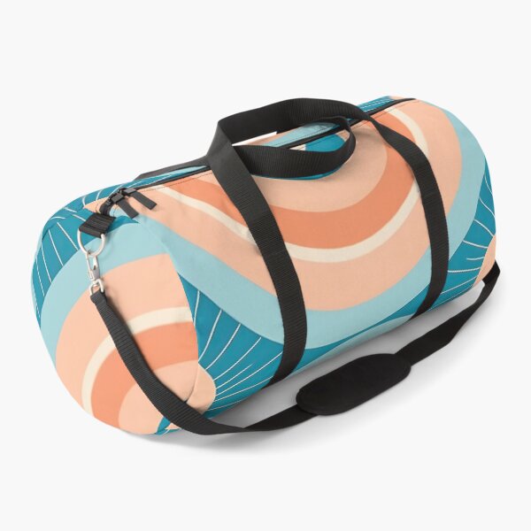 Item preview, Mid Century Modern  Geometric  Circles Light blue, peach designed and sold by Prints and Lifestyle.