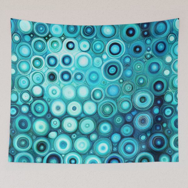 Item preview, Blue Bubbles - Underwater Aesthetic Pattern designed and sold by HausKatz.
