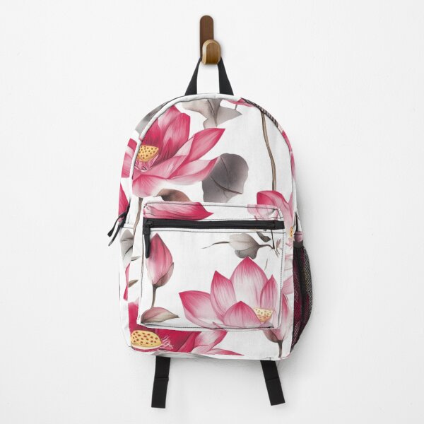 Item preview, Pink Water Lilly Seamless Pattern designed and sold by ThaiArtShop.