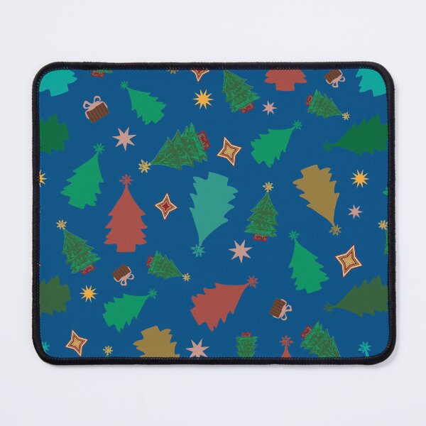 Item preview, “Christmas Eve, what’s under the tree” on vivid blue designed and sold by ncxadair.