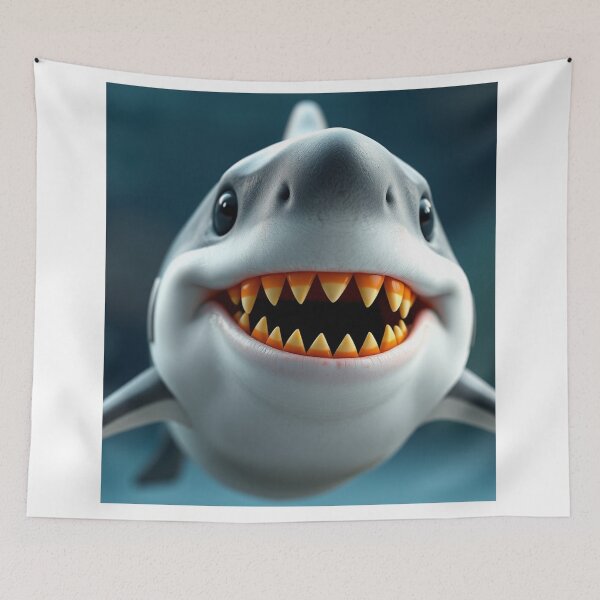 Item preview, Shark with Candy Corn Teeth designed and sold by luckymurph.