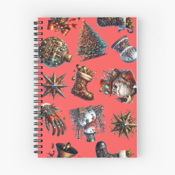 Item preview, Steampunk Holiday Christmas Decoration Pattern designed and sold by lauriedart.