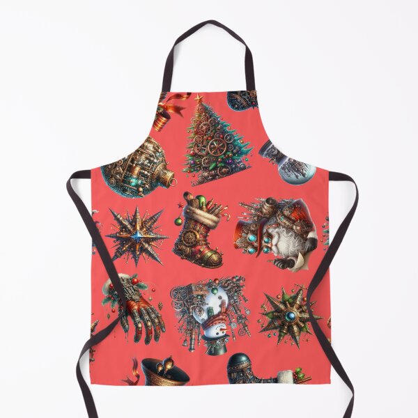 Item preview, Steampunk Holiday Christmas Decoration Pattern designed and sold by lauriedart.