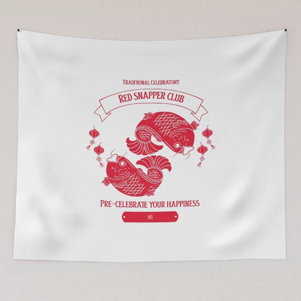 Item preview, Red snapper club T-shirt  designed and sold by Akira-closet.