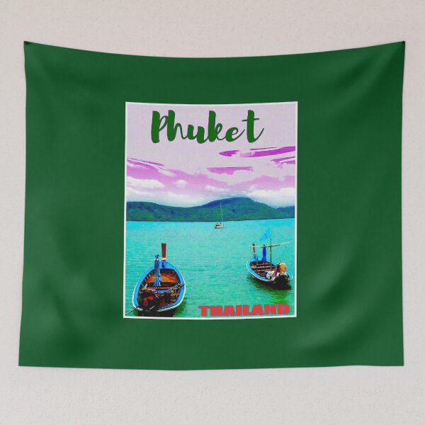 Item preview,  PHUKET Thailand Vintage Travel and Tourism Advertising Print designed and sold by posterbobs.