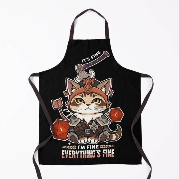 Item preview, I'm Fine, Everything's Fine | RPG Cat D20 Fail designed and sold by D20Tees.
