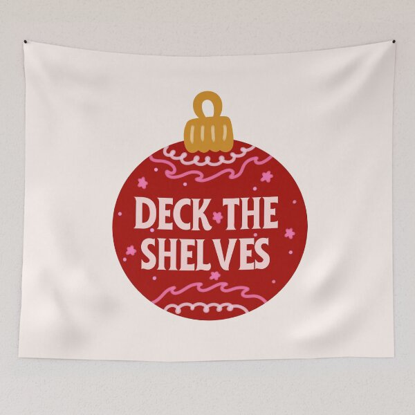 Item preview, deck the shelves - bookish christmas designed and sold by Neadoodles.