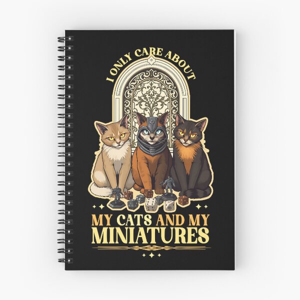 Item preview, Cats and Wargaming Miniatures designed and sold by D20Tees.