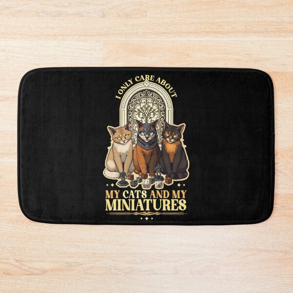 Item preview, Cats and Wargaming Miniatures designed and sold by D20Tees.