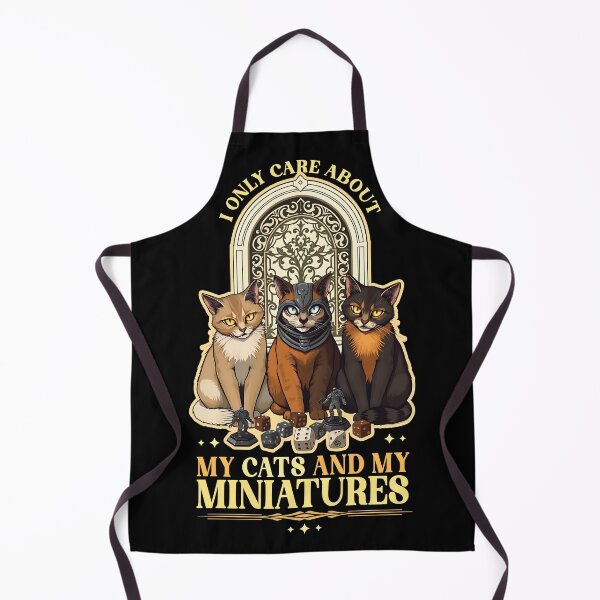 Item preview, Cats and Wargaming Miniatures designed and sold by D20Tees.