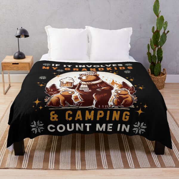 Item preview, Funny bear family outdoor lovers - Granddad and Grandkids camping - Funny saying designed and sold by Oz64.