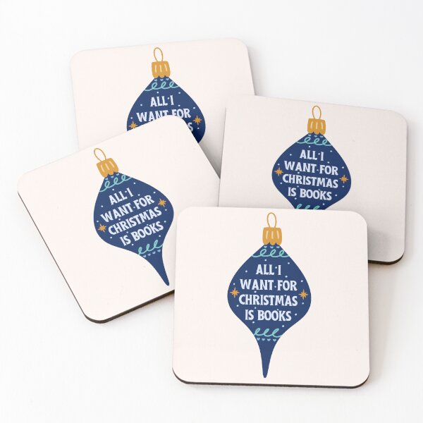 Item preview, All I want for Christmas is books - bookish christmas designed and sold by Neadoodles.