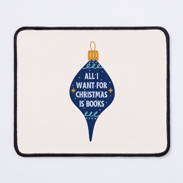 Item preview, All I want for Christmas is books - bookish christmas designed and sold by Neadoodles.