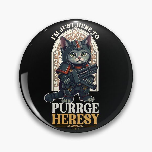 Item preview, Estoy aquí para purgar la herejía del gato designed and sold by D20Tees.