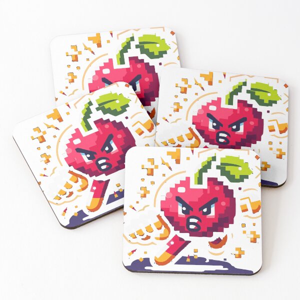 Item preview, Pixelated cherry fighting in a video game designed and sold by Mahilis.