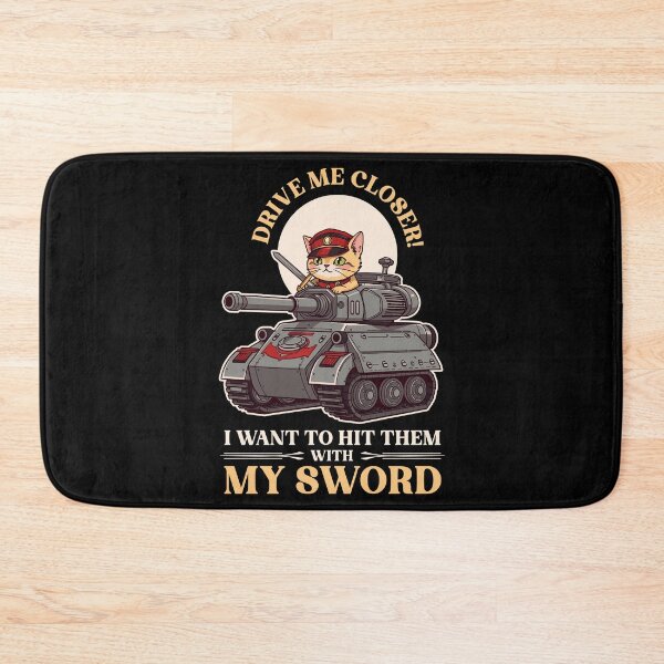 Item preview, Drive Me Closer Wargaming Cat designed and sold by D20Tees.