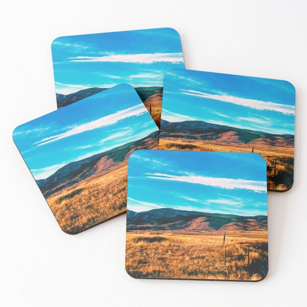 Item preview, Blue Sky Over Rolling Hills and Pasture with Mountains designed and sold by IFLYBaby.