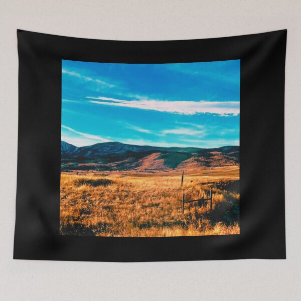Item preview, Blue Sky Over Rolling Hills and Pasture with Mountains designed and sold by IFLYBaby.