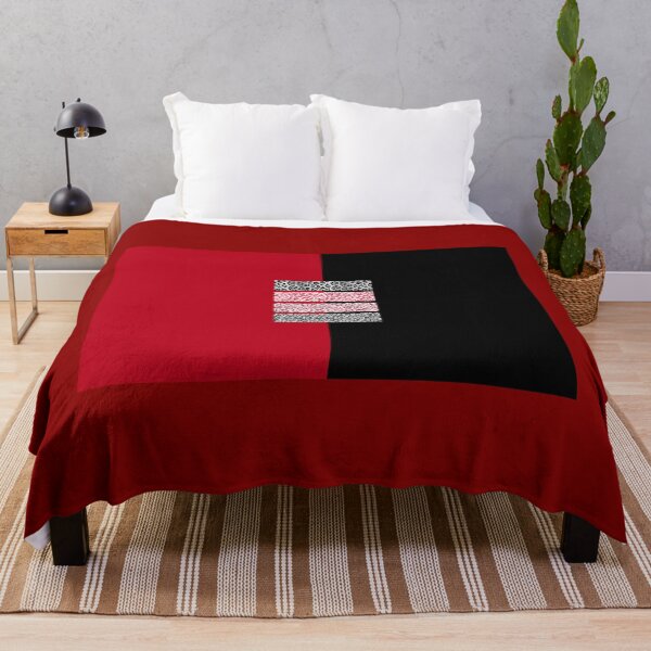 Item preview, Applique black and red with leopard print on a red background designed and sold by fuzzyfox.