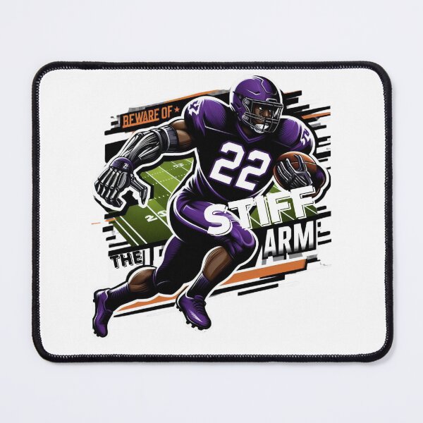 Item preview, "Beware of the Stiff Arm" Football designed and sold by GrownFolkMotto.