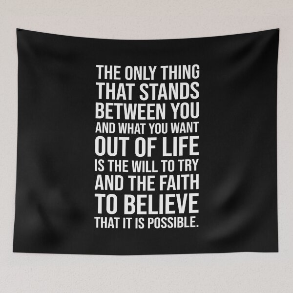 Item preview, The Will To Try and Faith To Believe - Motivational Quote designed and sold by chantastical.