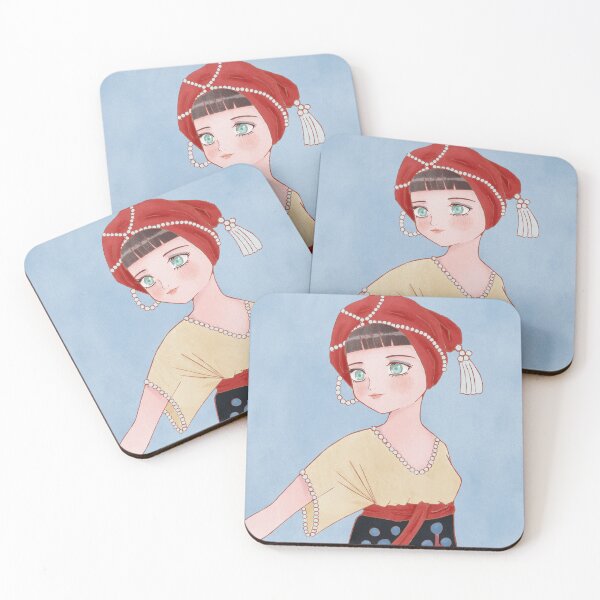 Item preview, Cute 1910's fashion anime style illustration designed and sold by MariOyama.