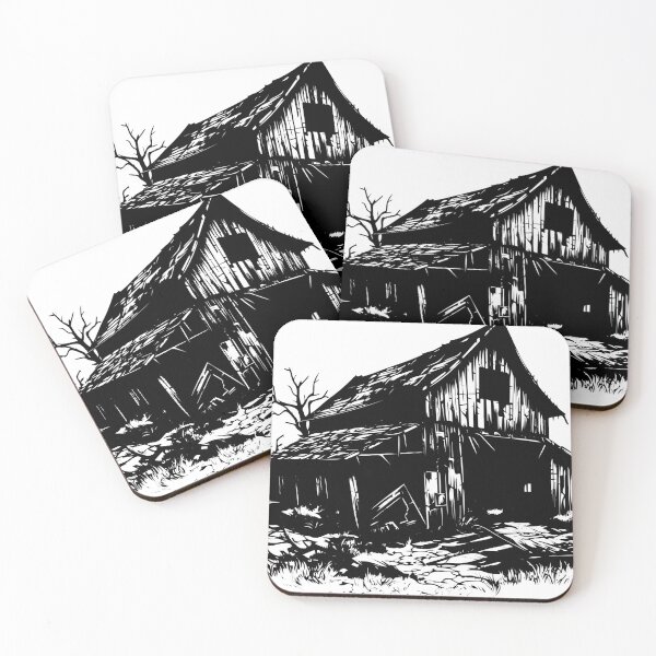 Item preview, Rustic Barn Farmhouse Ranch Livestock Cattle Shed Stable designed and sold by inkoutninja.