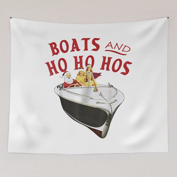 Item preview, santa boats and ho ho hos christmas designed and sold by Bou-Jolyn.